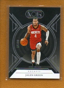 Jalen Green 2024-25 Panini Noir Baloncesto Base Icono Edición #92/99 - Imagen 1 de 2