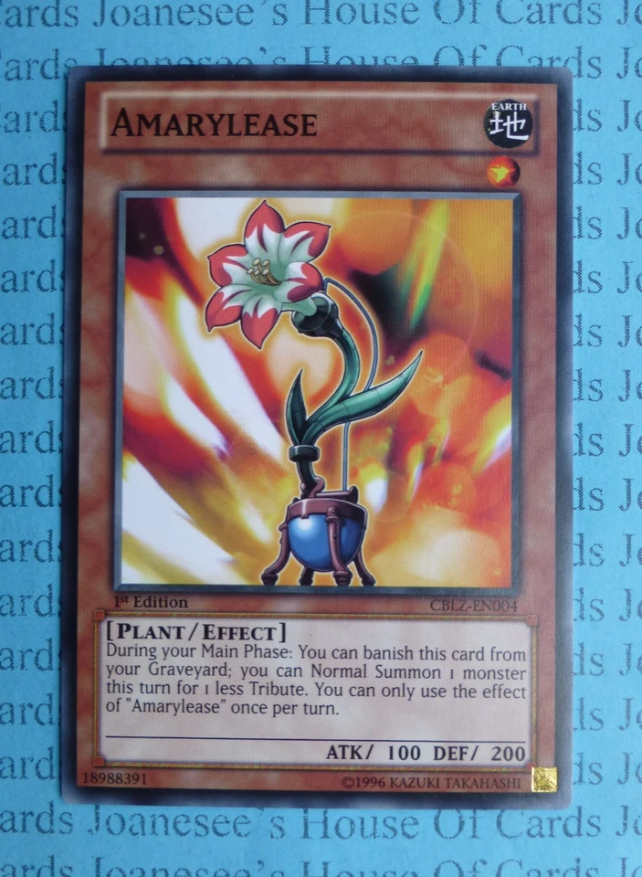 CBLZ-EN004 Amarylease Yu-Gi-Oh Card 1st Edition New - Image 1 of 4