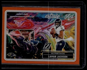 2024 Panini Zenith #9 Lamar Jackson State of the Art Orange - Bild 1 von 2