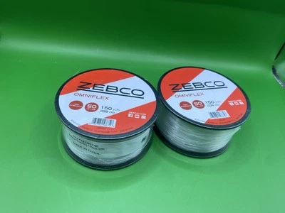 Zebco OMNIFLEX MONOFILAMENT FISHING LINE 50 LB 150 YD CLEAR   --- Lot Of 2 - Image 1 of 3