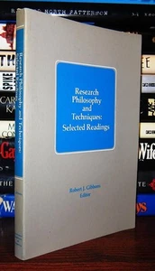 Gibbons, Robert J. RESEARCH PHILOSOPHY AND TECHNIQUES Selected Readings 1st Edi - Imagen 1 de 1