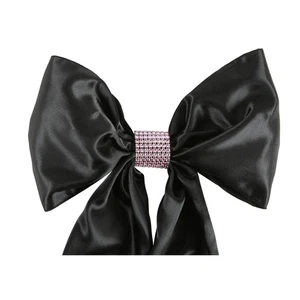 100 Pink Rhinestone Bow Covers - 8 Row - wedding chair sash reusable - Picture 1 of 5