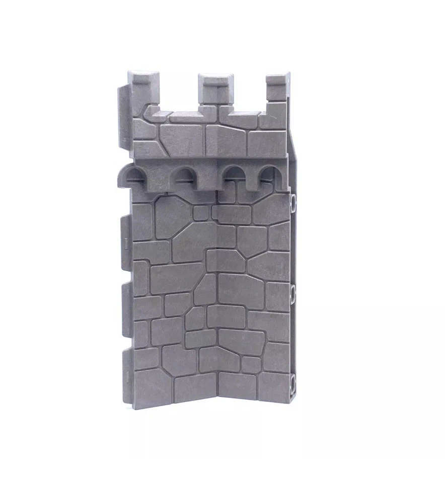 PLAYMOBIL * MOYEN-AGE * Mur Gris en Angle Coin Château du Lion 4865 - Photo 1/1