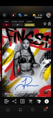 Topps WWE SLAM *DIGITAL* - Topps Finest LE/50 Gold Finest Signature Jaida Parker - Image 1 of 2