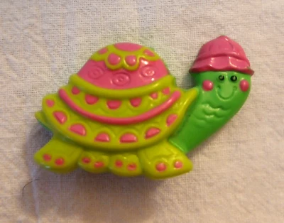 Avon Pin Pals Myrtle the Turtle 1974 ~ аромат компактный блестящий на петлях ароматический горшок - Изображение 1 из 4