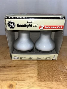GE Basic Floodlight 50watt 86010 Tested NOS Qty. 21 1500 Hours R20 - Picture 1 of 7