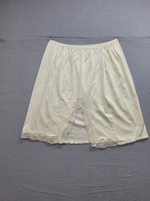 Vanity Fair Mujer Medio Slip S Crema Cintura Elástica Encaje Ribete Pull On Casual Dormir Foto 1 de 4