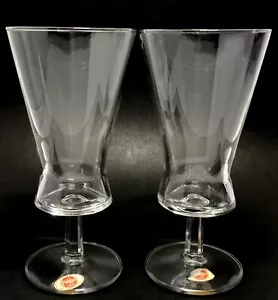 Juego De 2 Copas De Vino Portofino Italia Vástago Hexagonal MCM De Colección Años 60 Cosmic Atomic - Imagen 1 de 12