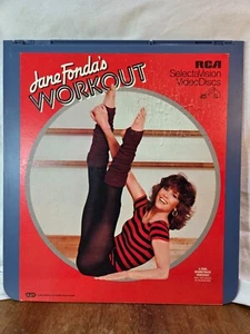 Jane Fonda's Workout (1982) CED Videodisc - 1980's Aerobics - Picture 1 of 4