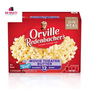 Orville Redenbacher’s Movie Theater Burro Popcorn, Microonde Popcorn, 12 Pezzi - Foto 1 di 9
