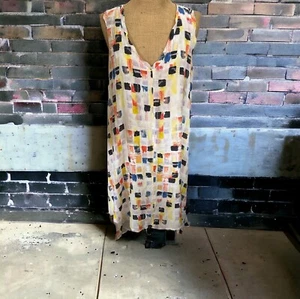EUC The Odells Hi-Lo Sommer Seidenkleid Gr. L - Bild 1 von 3