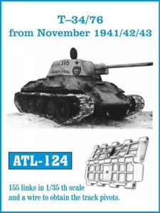 Friulmodel ATL-124 - 1/35 T-34/76 da novembre 1941/42/43 (Ketten) - Nuovo - Foto 1 di 1