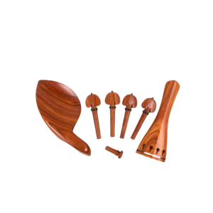 Parti per violino 4/4 picchetto per violino mentoniera terminale materiale palissandro per ricambio - Foto 1 di 10