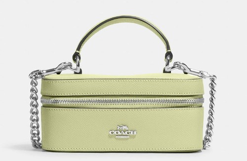 Borsa a mano Coach Crossgrain in pelle treno tracolla Cj520 nuova con etichette borsa a tracolla