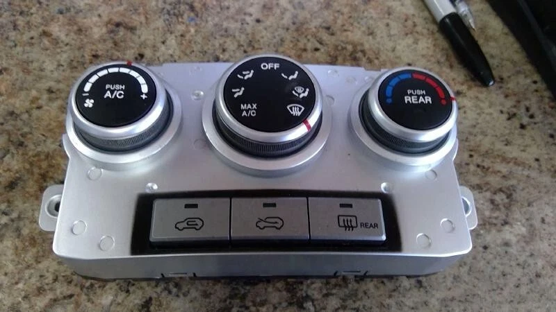 Hyundai Veracruz 2007 2012 aire acondicionado calefacción temperatura control climático (3 perillas) Foto 1 de 1