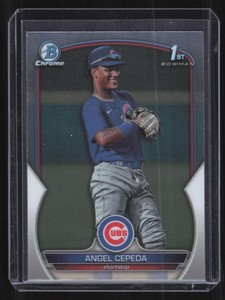 2023 Bowman Chrome #BCP-205 Angel Cepeda 1st Chrome 