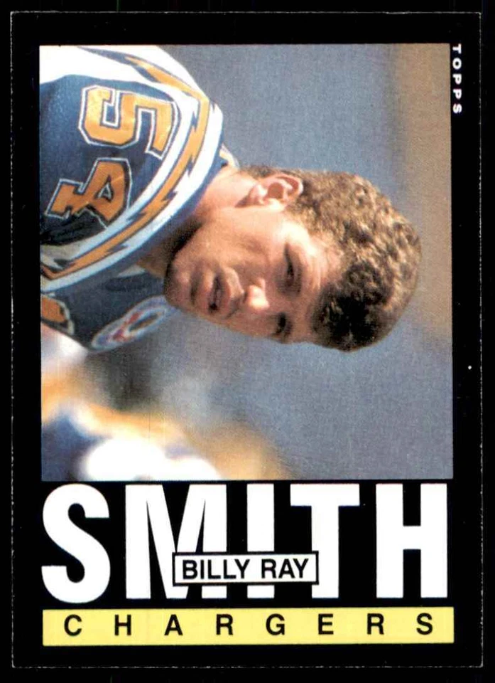 1985 TOPPS BILLY RAY SMITH SAN DIEGO CHARGERS #378 - Image 1 of 2