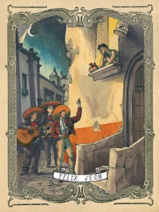 La Serenata Gay Latinx Love Romance Drawing Gay Art Male Nude Felix dEon Poster - Picture 1 of 1