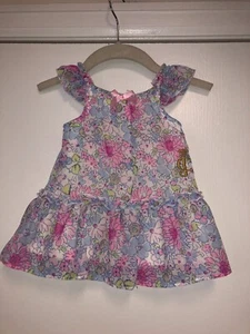 Neu Juicy Couture Baby Mädchen Blumen Kleid Größe 12 M - Bild 1 von 5