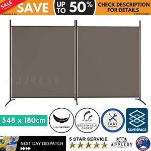 2-Panel Room Divider Privacy Screen Partition Stand Folding Privacy Screen - Picture 1 of 9