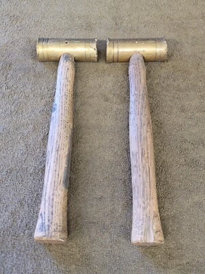 2 K Tool KTool Yellow Brass Hammer Non Sparking 32oz KTI71733 - Image 1 of 4