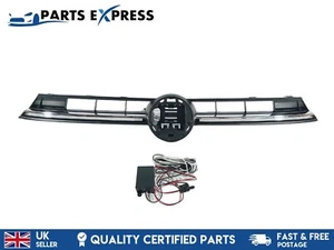VOLKSWAGEN POLO MK6 FACELIFT 2021 - 2024 OE FRONT BUMPER TOP UPPER GRILL LED - Picture 1 of 12
