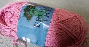 Froschbaum 100% Pima Baumwolle Garn Farbe Rosa 123 Yards 50 gr verkauft von Knäuel - Bild 1 von 4