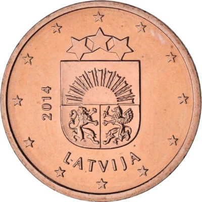 [#1270125] Latvia, 5 Euro Cent, 2014, BU, MS, Copper Plated Steel, KM:152 - Image 1 of 2