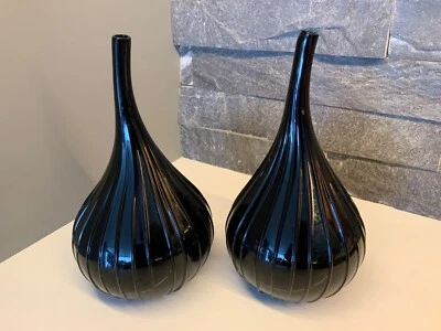 Salviati 'Drops' Vase - Black - Medium size - last one remaining - Image 1 of 2