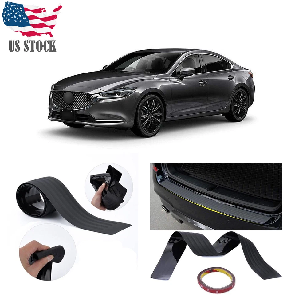 For Mazda 6 1970-2020 Car Door Sill Bumper Guard Protector Trim Cover Black - Image 1 of 4