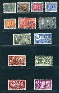 Suiza Michel Número 447-459 Sellado Nº 458 Certificado - Imagen 1 de 3