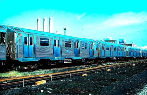 ORIGINAL KODACHROME SLIDE GE-REBUILT R-32 #3937/36 207 ST. YARD OCTOBER 9, 2007 - Picture 1 of 1