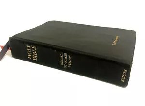 Vintage 1953 The Holy Bible Revised Standard Version Thomas Nelson Black Leather - Picture 1 of 9
