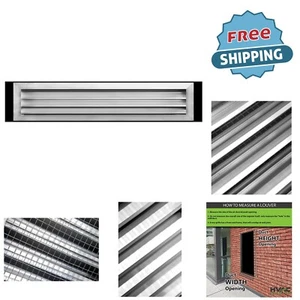 Gable Vent Aluminum 36" x 8" Weather-Resistant Air Grille For Crawlspace Venting - Picture 1 of 11