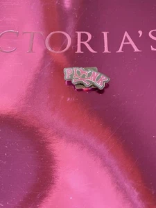 Vintage Victoria's Secret Word Pink W/Dog Cross Bones Magnetic Lapel Pin RARE - Picture 1 of 4