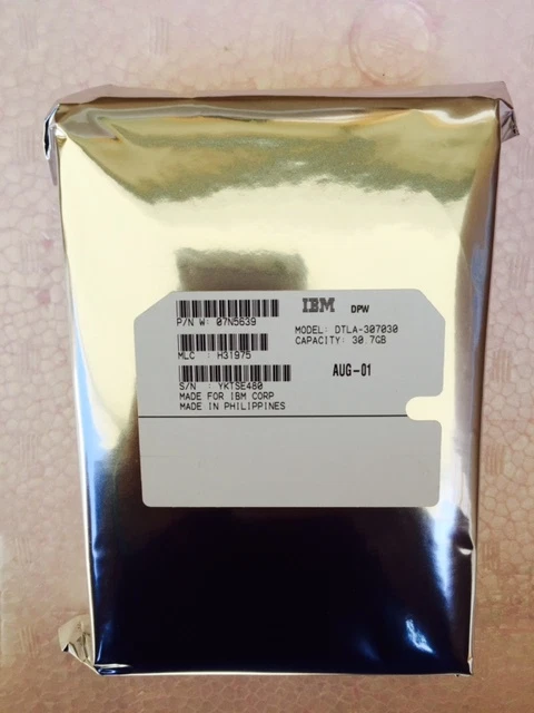 *New* IBM DTLA-307030 (07N5639) 30GB, 7200RPM, 3.5" IDE Internal Hard Drive - Image 1 of 1