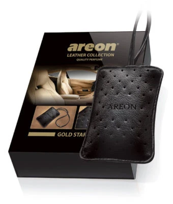 Areon Leather Collection Quality Perfume for Car Van Truck - Gold Star scent VIP - Image 1 of 4