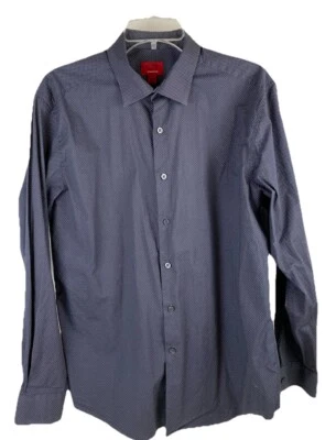 Alfani 修身男式纽扣长袖衬衫 L 码 (16-16 1/2) (34-35) — 第 1/4 张图片