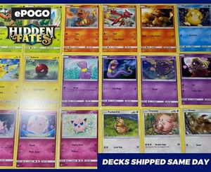 Pokemon TCG Hidden Fates Common / Uncommon Deck Lot [35 Total Cards] NM PSA ✅ - Picture 1 of 4