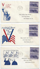 (3) US FDC 925 WWII Patriotic First Day Covers Lot of 3