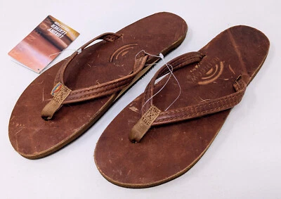 Rainbow Sandals Tahitian Tan Womens L10 9.5-10.5 Leather 301ALLN - NEW NWT - Image 1 of 4