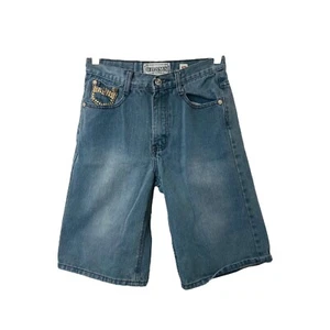 Jungen 12 x 12 Jeansshorts Chams Vintage 77 blau 5 Taschen knielang - Bild 1 von 10
