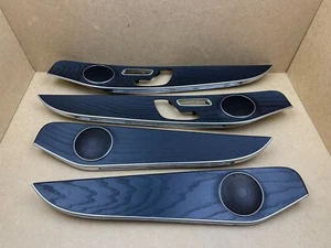 MERCEDES BENZ C-CLASS W205 GLC X253 SET OF DOOR CARD TRIMS WOODEN EFFECT R732 - Picture 1 of 24