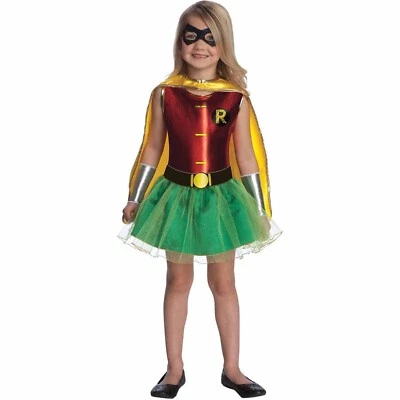 Girls Superhero Costume WITH Cape & Eyemask, Size Toddler (2-4), BRAND NEW - Image 1 of 4