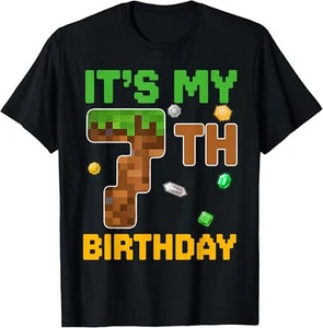 Birthday Boy Shirt It's My 7th Birthday 7 Seven Birthday Boy T-Shirt Hoodie - Picture 1 of 19