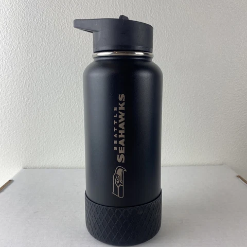 NFL Official Seattle Seahawks 32oz. Logo Vacuum Sealed Water Bottle New Cover