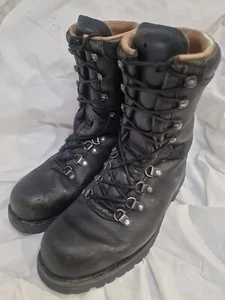 Botas de combate de cuero pesado del ejército austriaco para botas Reino Unido talla 7 UE 41 - Imagen 1 de 10