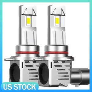 2 Pack 9012 HIR2 LED Headlight Bulbs High Low Beam 600% Brighter 6500K White - Picture 1 of 12