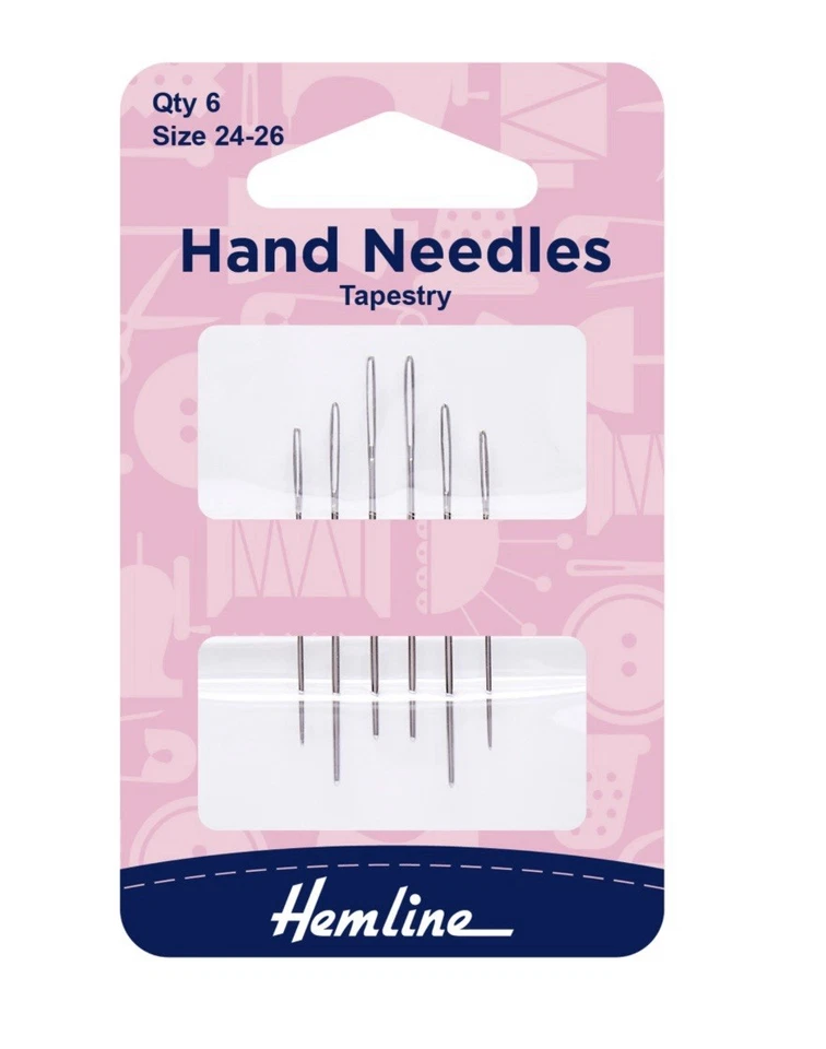 Tapestry Needles Size 24-26 Pack Of 6, Embroidery Needles, Sewing Needles - Image 1 of 1