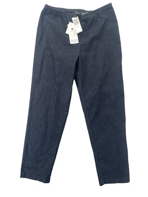Pantalones de mezclilla vintage Eileen Fisher para mujer pequeños ajustados al tobillo con cremallera lateral EE. UU. $108 Foto 1 de 4